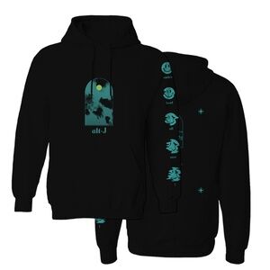 Alt-J Smiley Black Hoodie Size XL